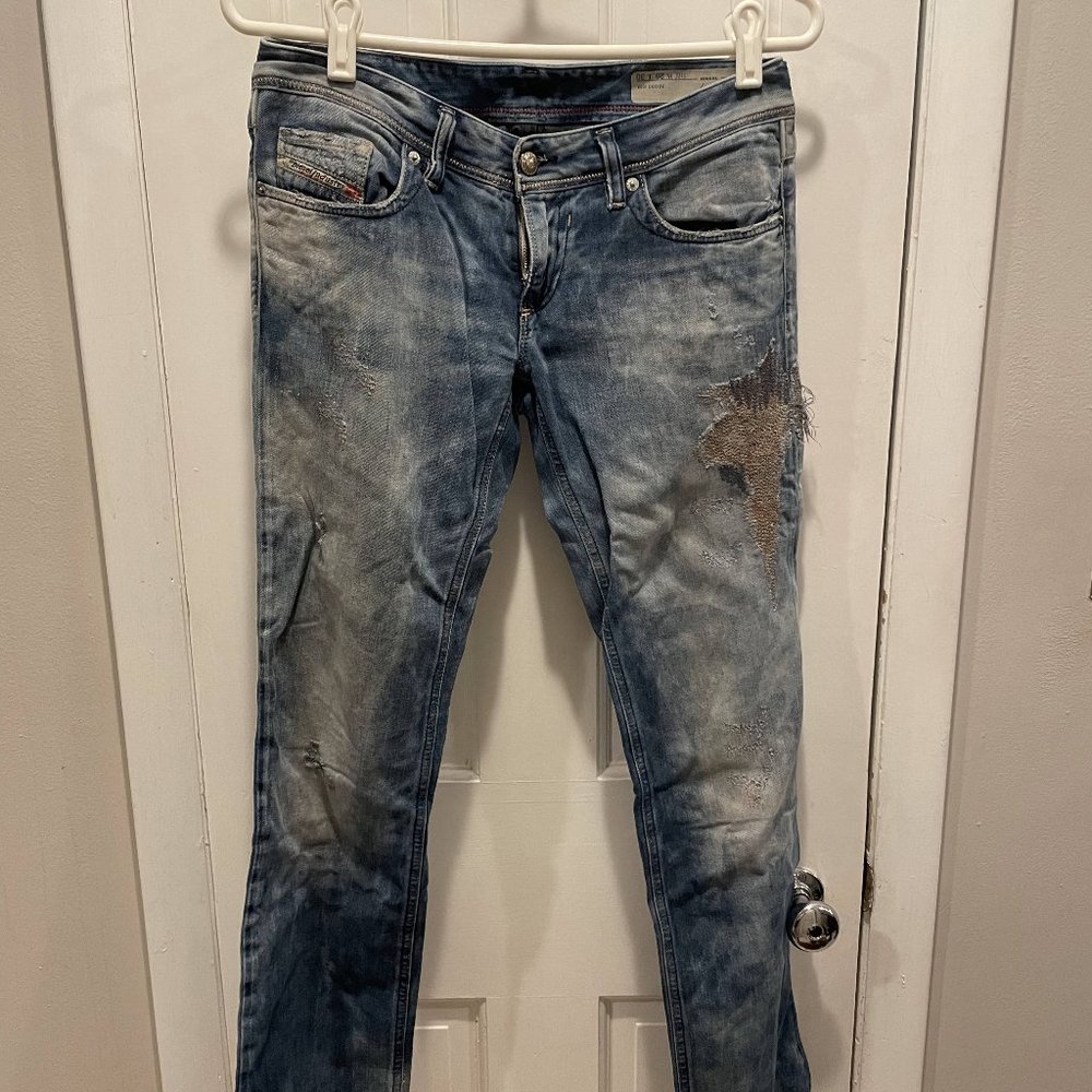 Diesel 26 Women's Jeans - Distressed, Blue
